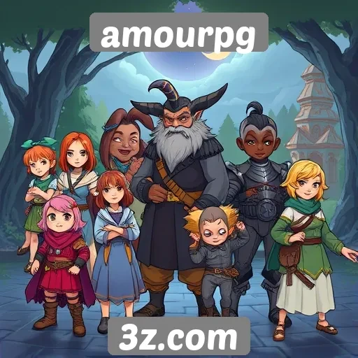 Plataforma de jogos amourpg se destaca pela diversidade de personagens